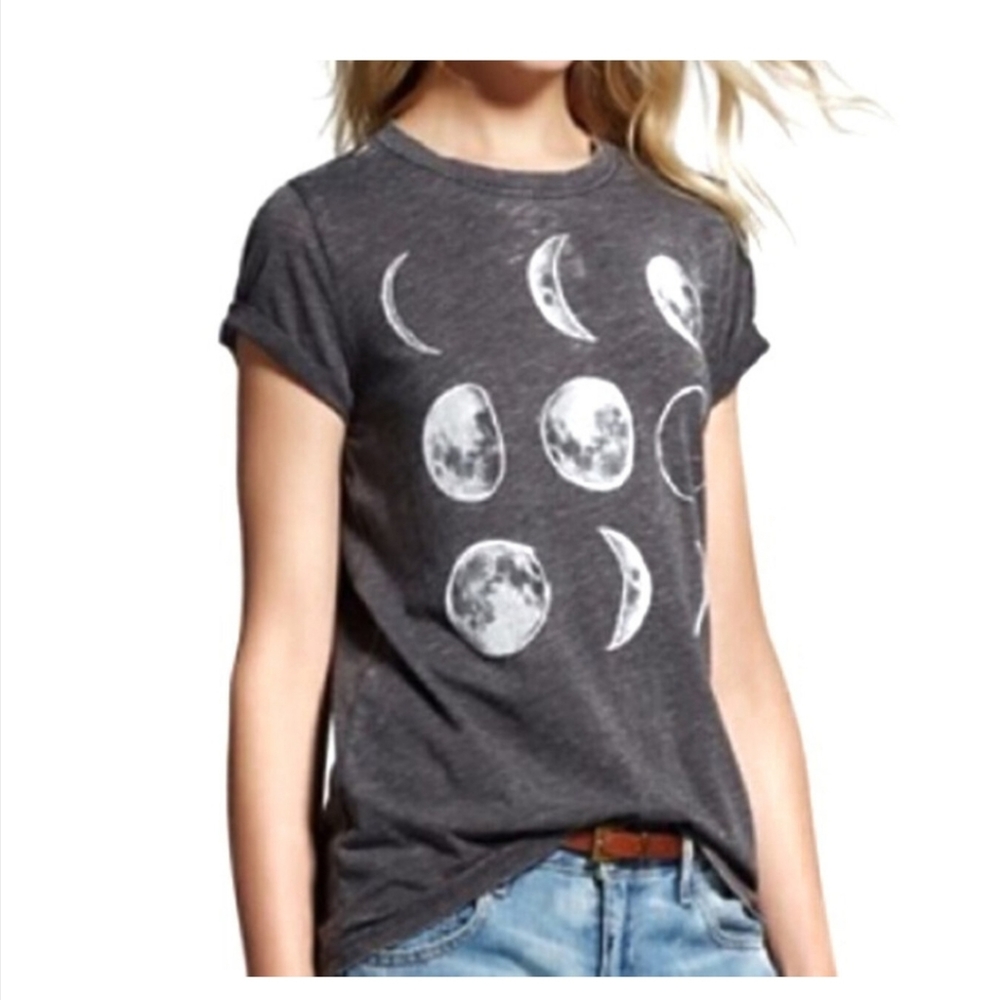LOL Vintage- moon phases see through t-shirt, size M